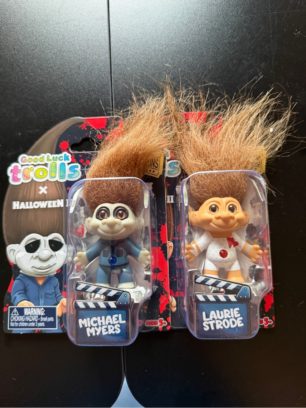 2 New Good Luck Trolls x Halloween II Set Laurie Strode & Michael Myers